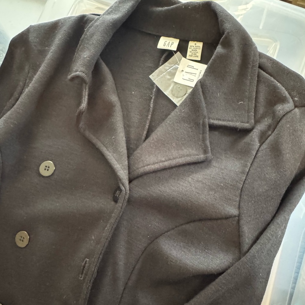 GAP Black Double-Breasted Women's Coat